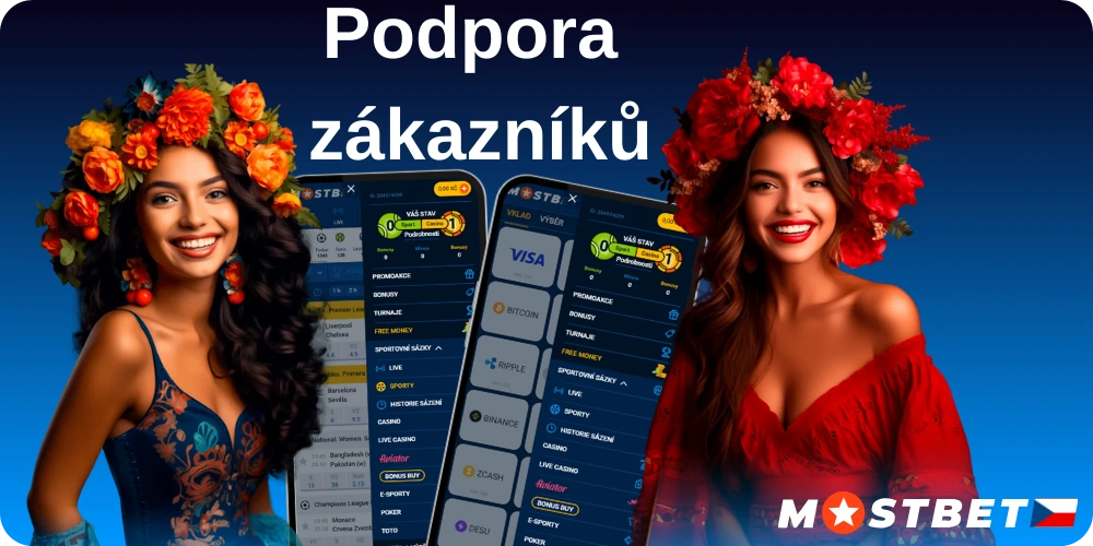 Nepřetržitá podpora pro zákazníky Mostbet