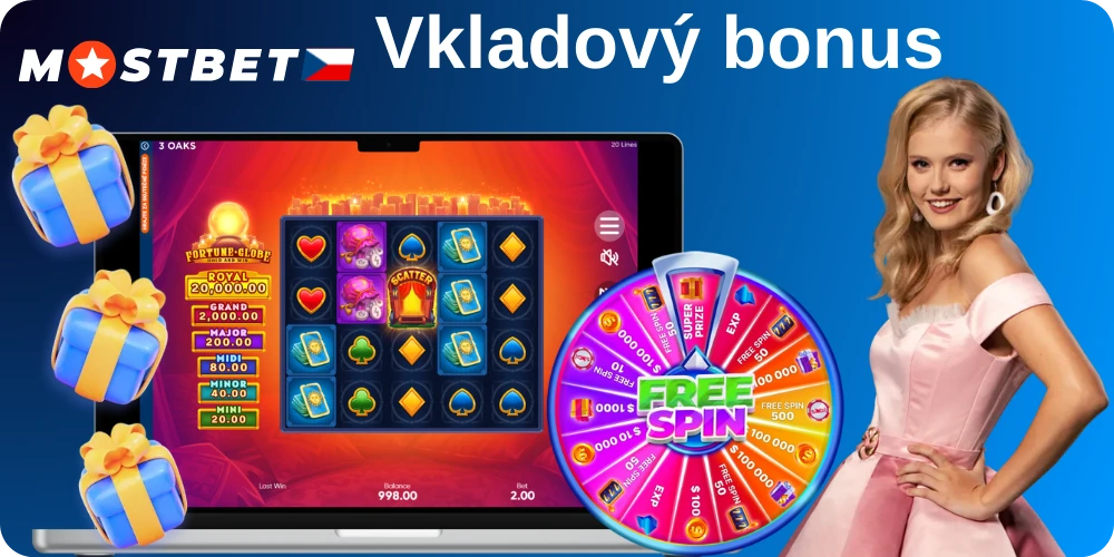 Získejte vkladový bonus 70 bezplatných roztočení na Mostbet